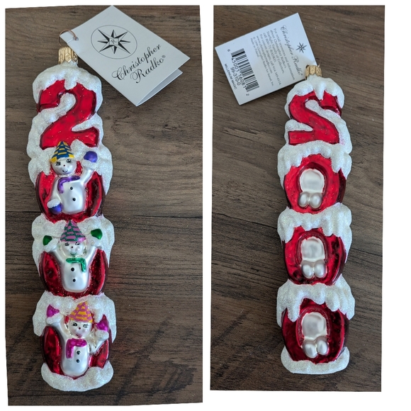 Retired Christopher Radko Millennium Magic 2000 Ornament with Signed Pap… - Picture 1 of 5